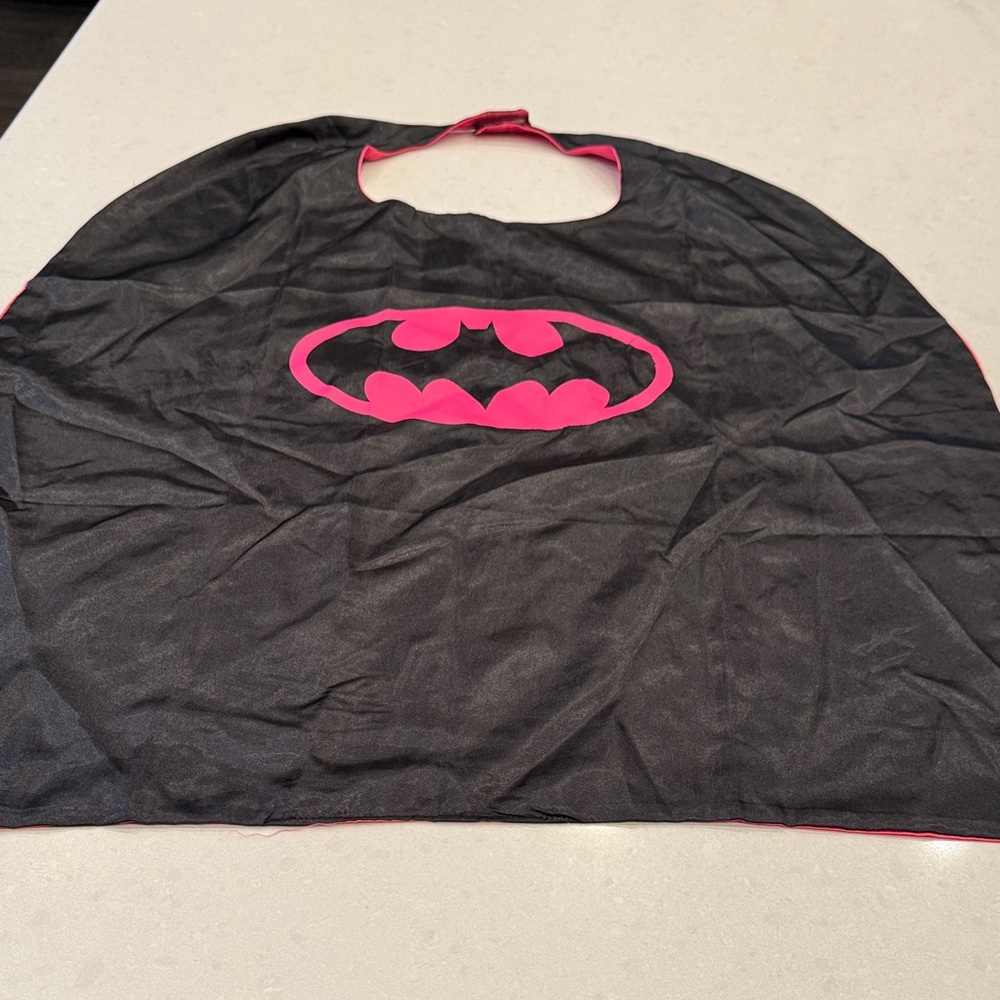Batman Kids Superhero Cape - Black and Pink